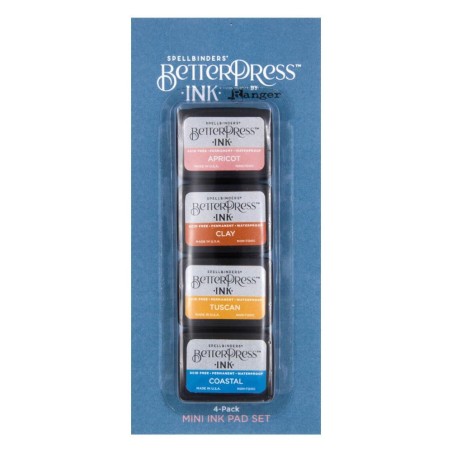 Letterpress Mini Ink Pad Set - Desert Sunset