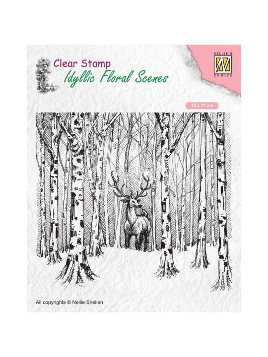 Clear Stamp - Deer in Forest