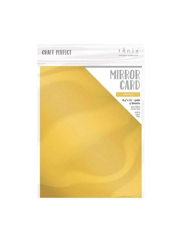 Craft Perfect Mirror Cardstock - Satin Gold Pearl