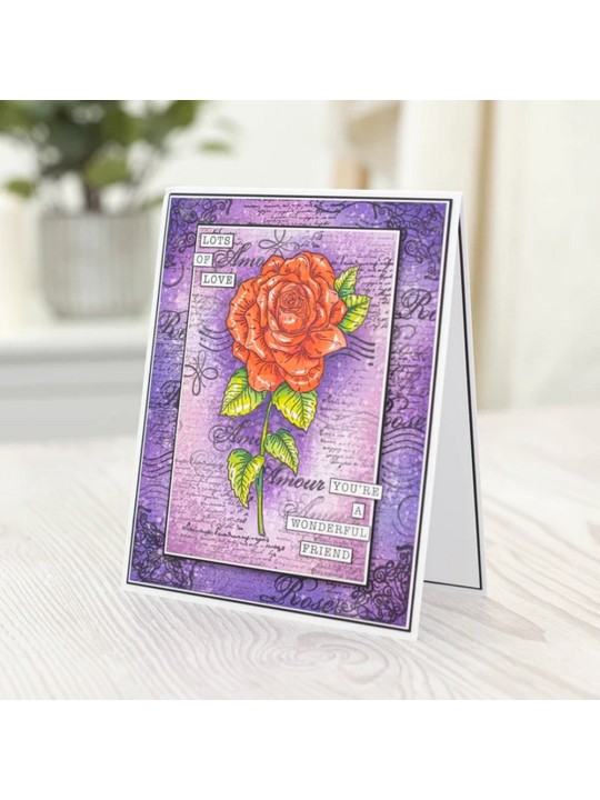 Clear Stamp & Mask - Romantic Rose