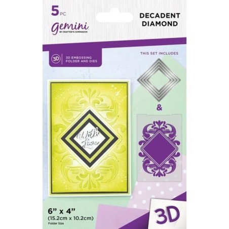 3D Embossing folder & Die - Cecadent Diamond
