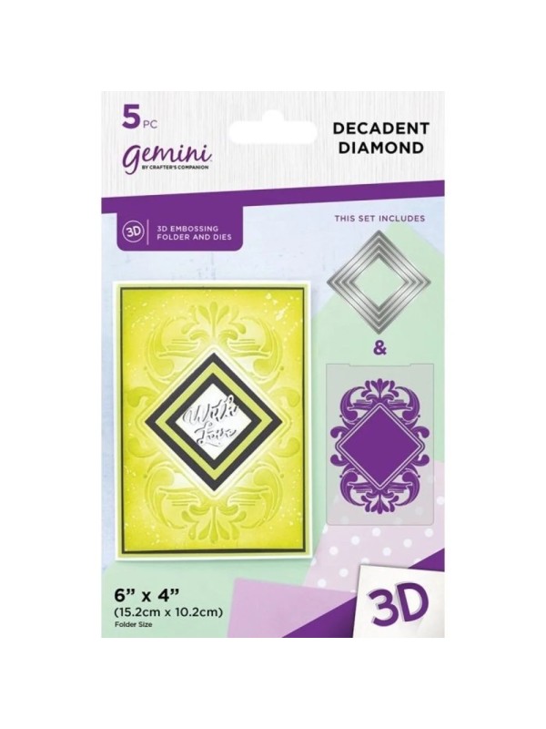 3D Embossing folder & Die - Cecadent Diamond