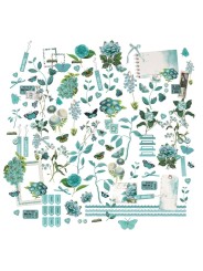 Color Swatch: Teal Mini Laser Cut Outs