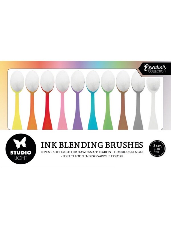 10 Ink Blending Brushes 30mm